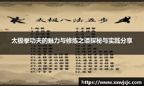 太极拳功夫的魅力与修炼之道探秘与实践分享